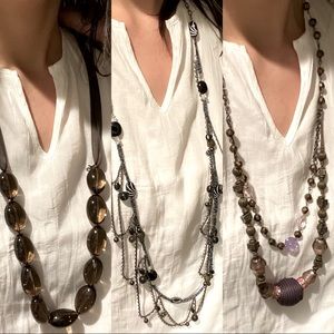 Necklaces $25 for all three